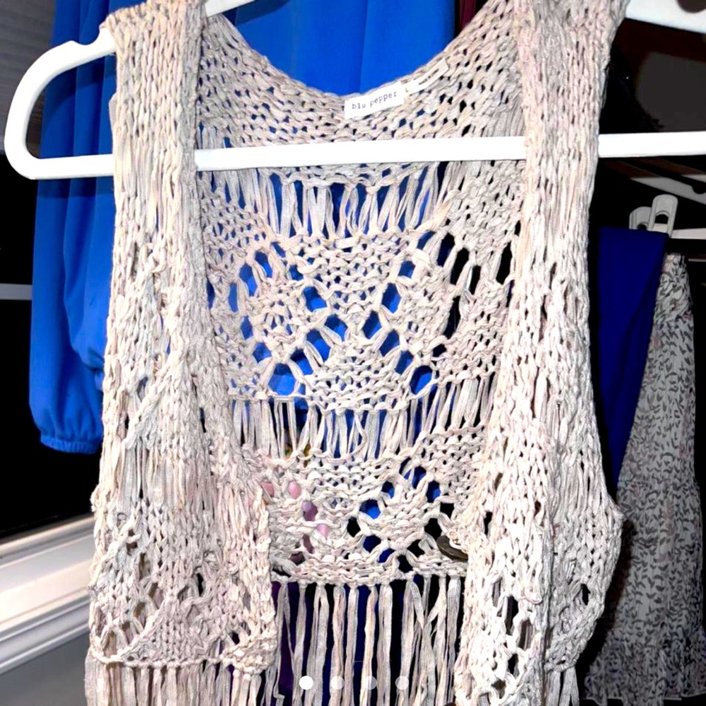 Boho fringe vest